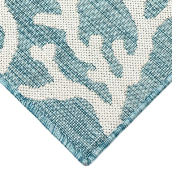 Liora Manne Carmel Coral Border Indoor/Outdoor Rug 23"X7'6", , alternate image number null