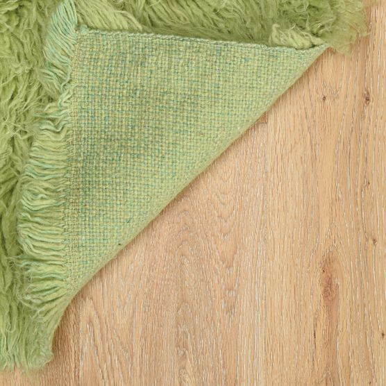 Flokati Lime Green Rug, , alternate image number null