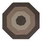 Alpine Braid Collection Reversible Indoor Area Rug, 48"" Octagonal , CHOCOLATE STRIPE, hi-res image number null