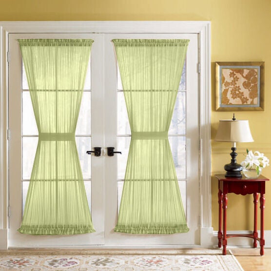 BH Studio® Sheer Voile Door Panel With Tiebacks, BH Studio® Sheer Voile Door Panel With Tiebacks,