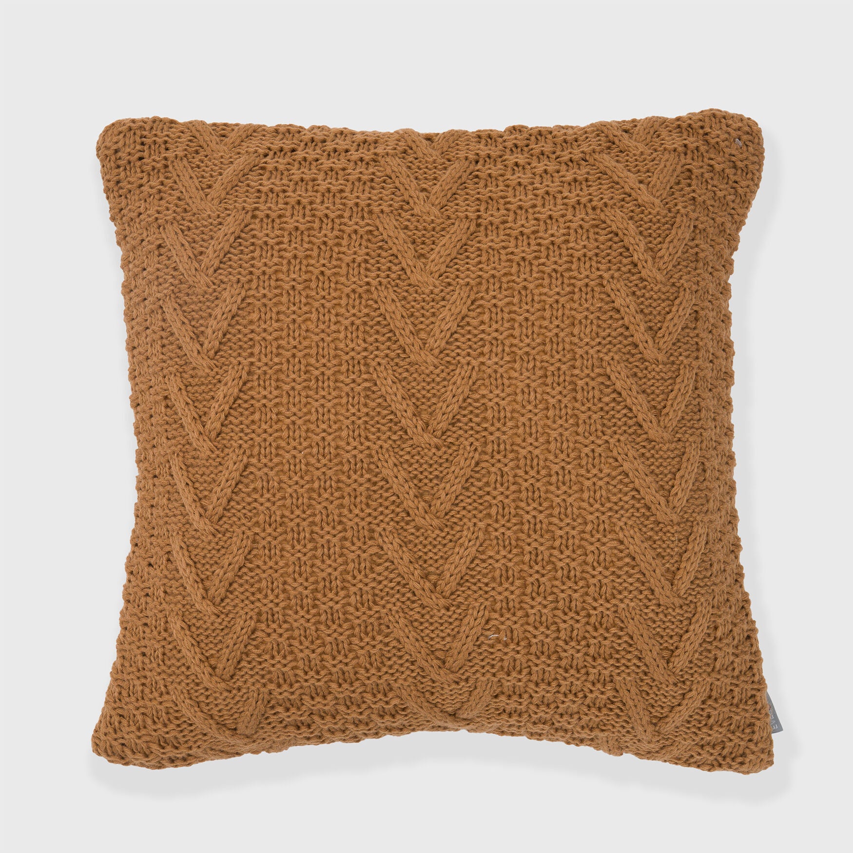 Chunkey Sweater Knit Pillow, GINGER, hi-res image number 0