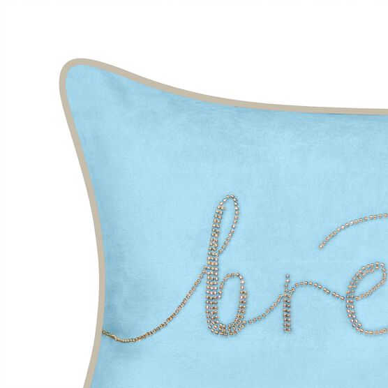 Celebrations ""Breathe"" Embroidered Decorative Pillow , , alternate image number null