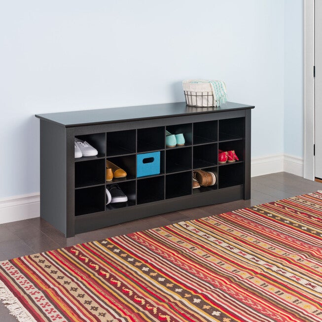 Shoe Storage Cubbie Bench , , on-hover image number 1