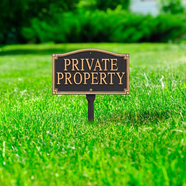 Private Property Statement Plaque, , alternate image number 4