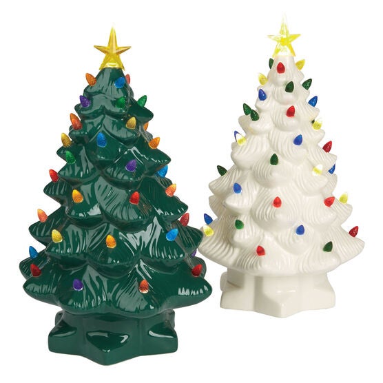 Mr Christmas Pre Lit Nostalgic Porcelain Christmas Tree