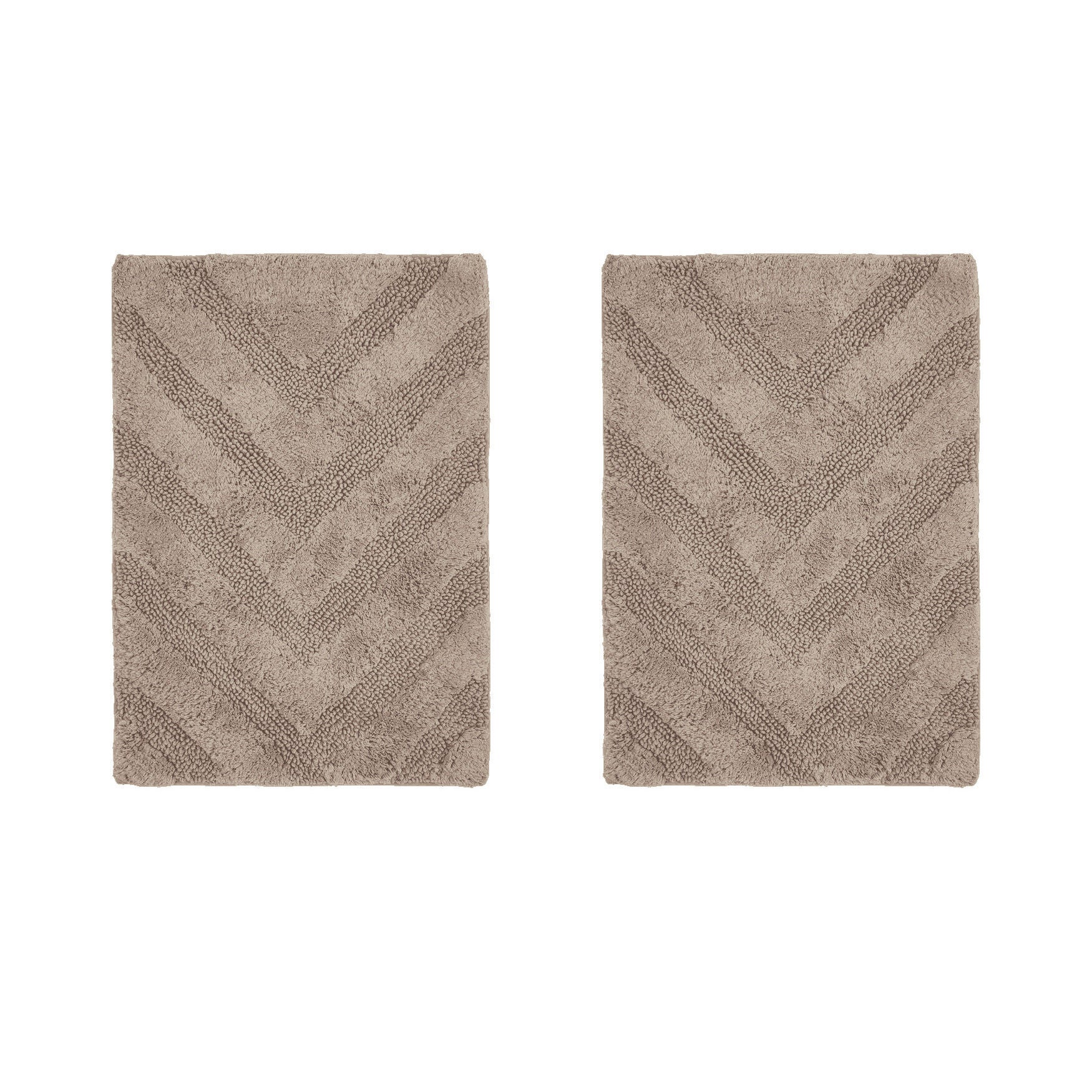 Hugo Collection 100% Cotton 2 Piece (17" X 24" | 17" X 24") Bath Rug Set