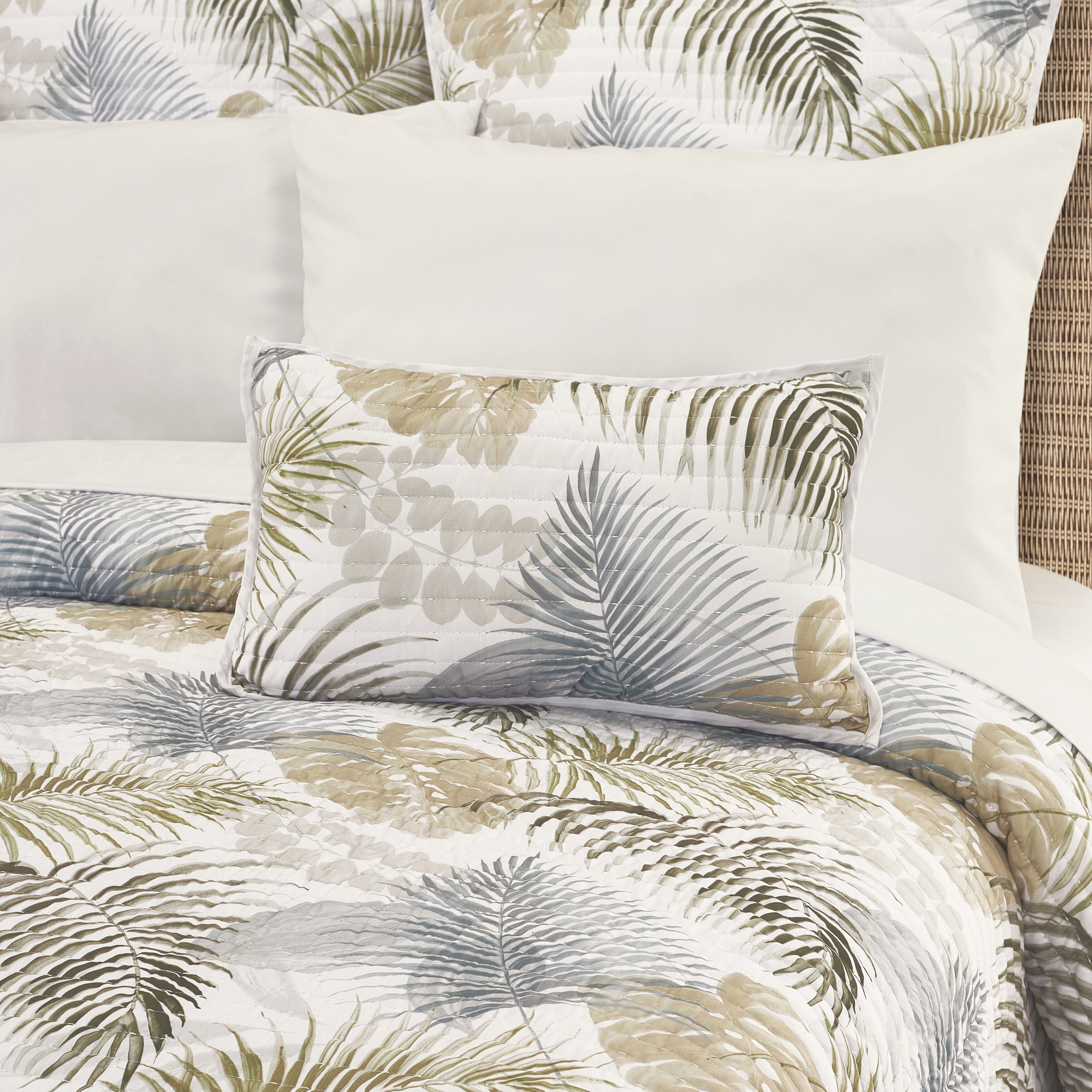 HATTERAS QUILT QUILTED BOUDOIR DECORATIVE THROW PILLOW