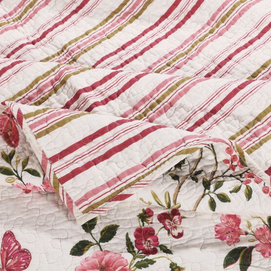 Butterflies Quilted Throw Blanket, , alternate image number null
