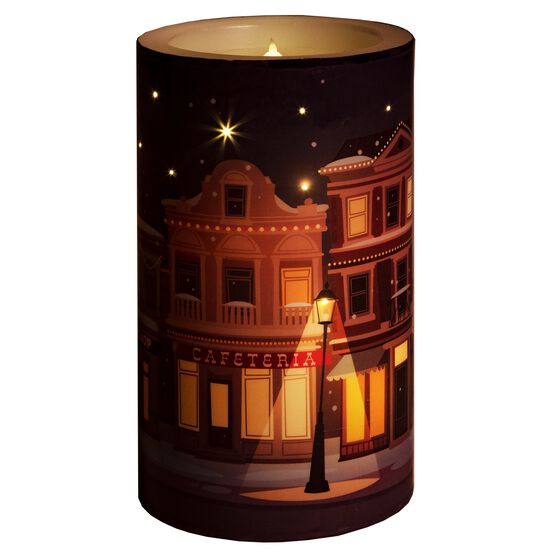 Main Street Fiber Optic & LED Candle, , on-hover image number null