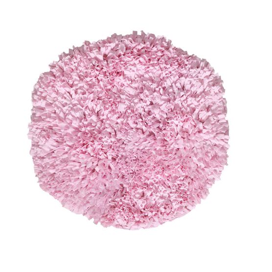 Bella Premium Jersey Shaggy Round Area Rug, BABY PINK, hi-res image number null