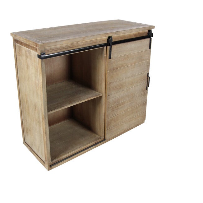 Brown Chinese fir Wood Rustic Cabinet, 32x44x19, , alternate image number null