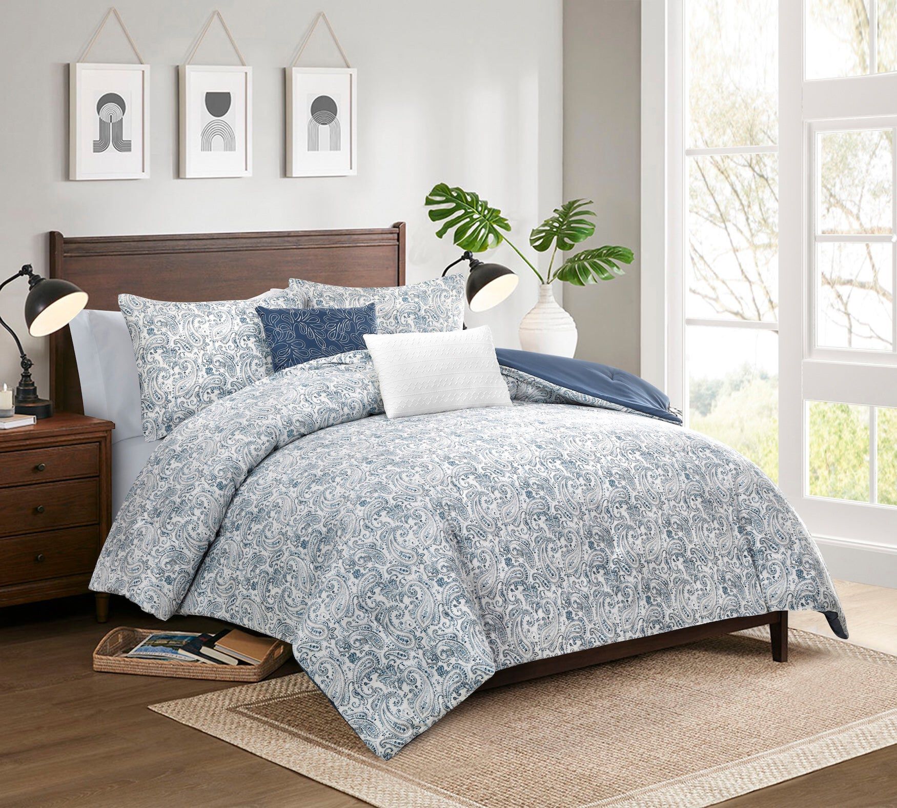 Freya 5-Piece Printed Comforter Set | Brylane Home