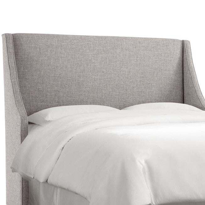 Swoop Arm Wingback Headboard, ZUMA PUMICE, hi-res image number null