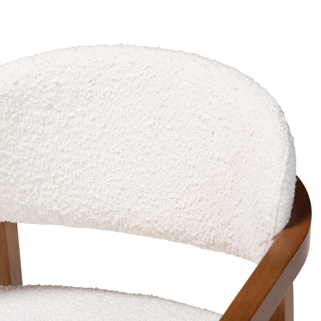Biana Boucle Dining Chair, CREAM, alternate image number 5