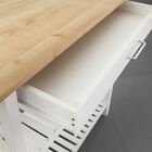 Kitchen Island with Solid Wood Top, , alternate image number null