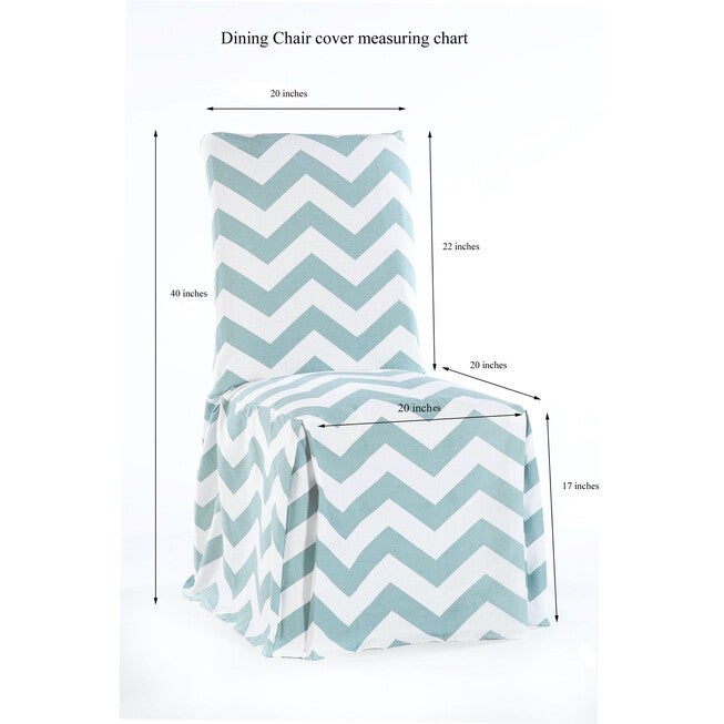 Roman Key Cotton Dining Chair Slipcover, , on-hover image number 1