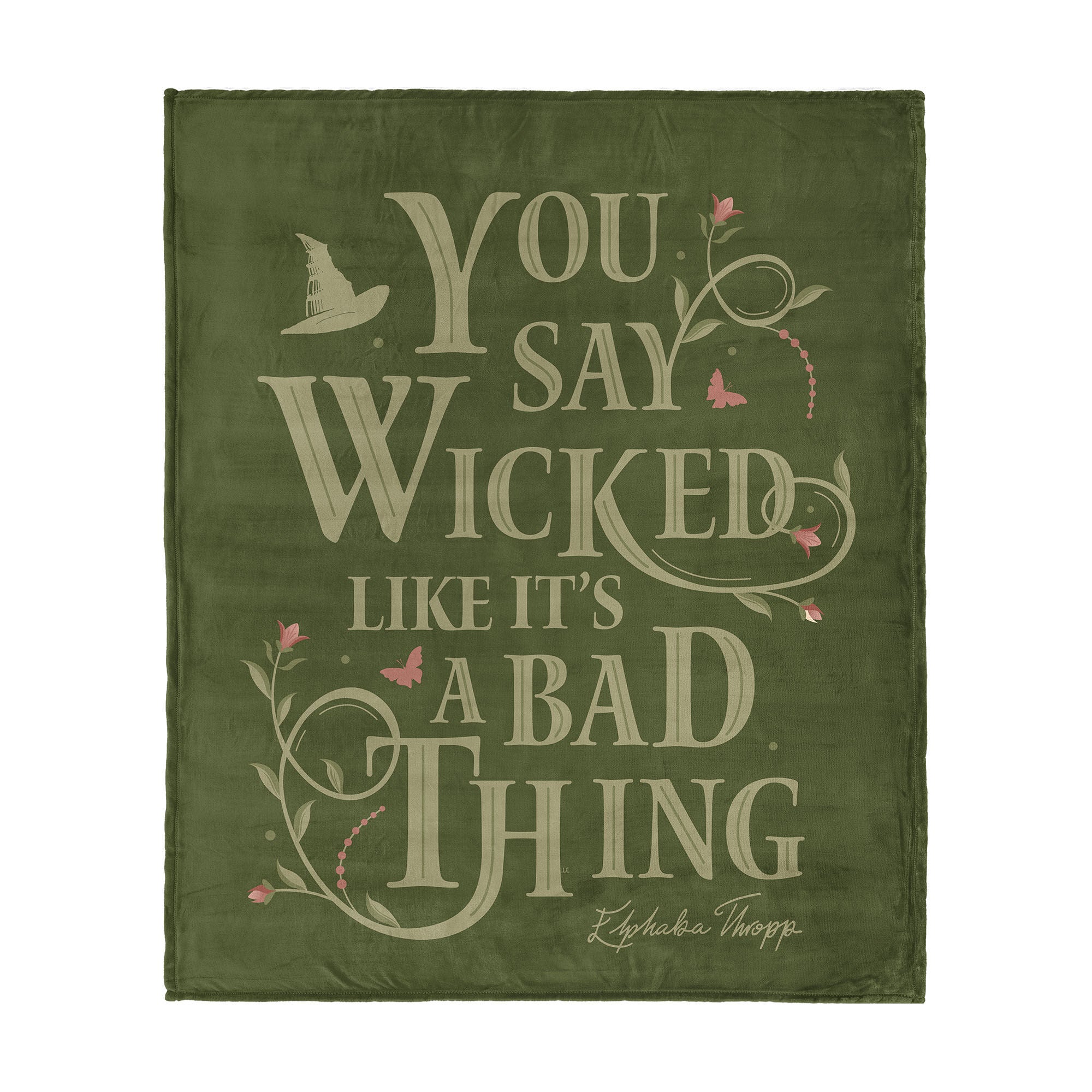 Wicked Say Wicked Silk Touch Throw Blanket 60x80 inches