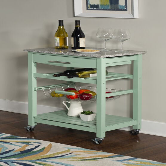Kitchen Island Granite Top Green, , alternate image number null