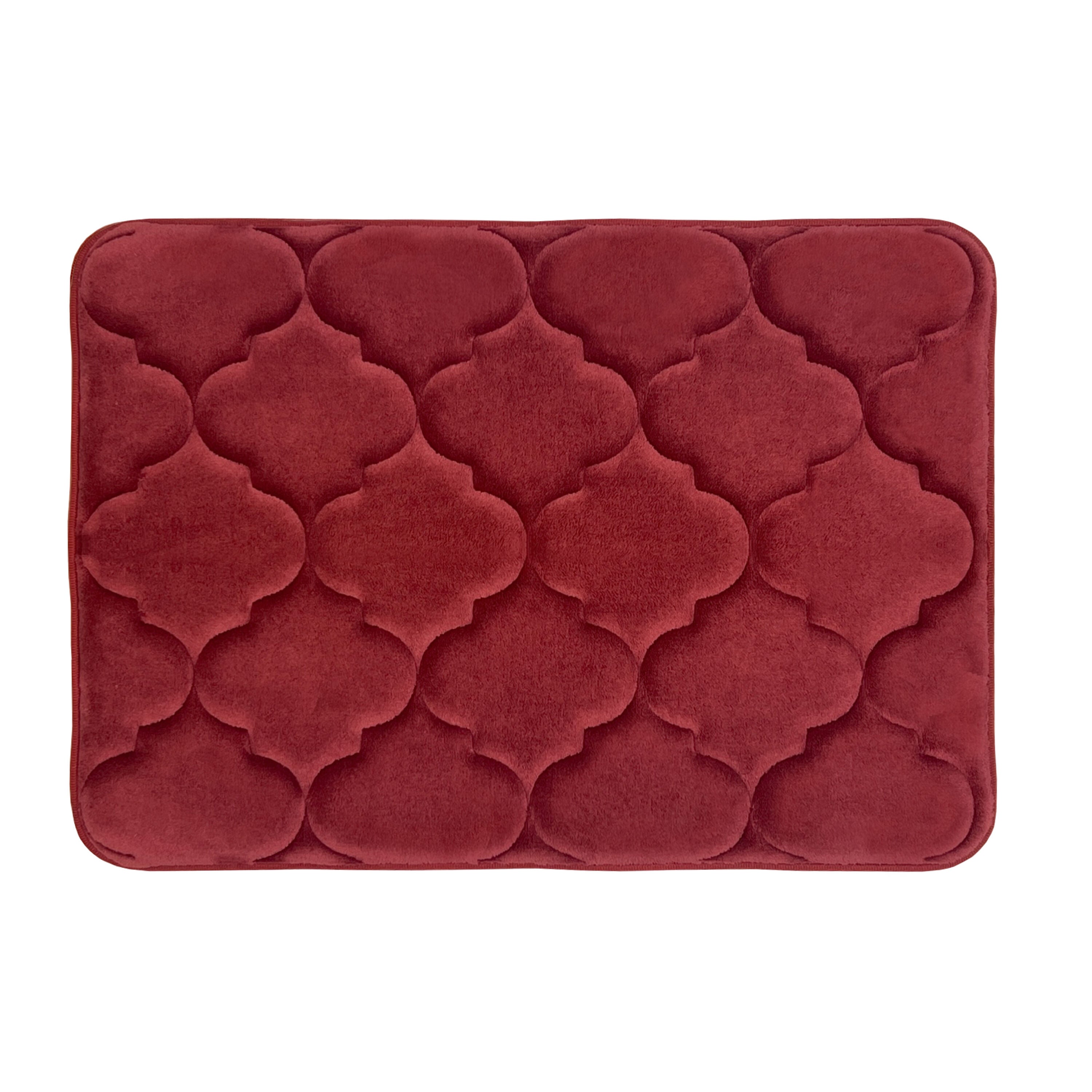 Madison 17x24 Memory Foam Mat, BURGUNDY, hi-res image number 0