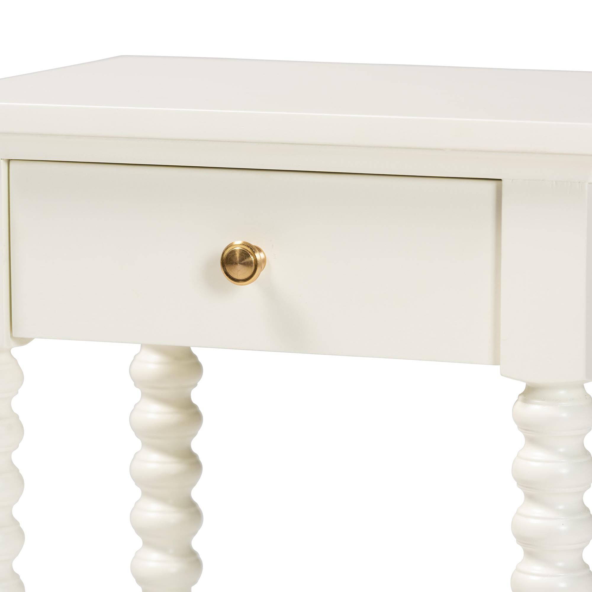 Terentia Nightstand, WHITE, alternate image number 6