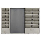 Grey Industrial Memo Board Metal Wall Décor, GREY, hi-res image number null