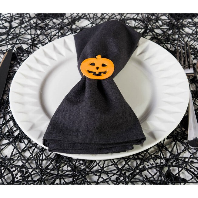 Black Napkin, Set of 6, , alternate image number null