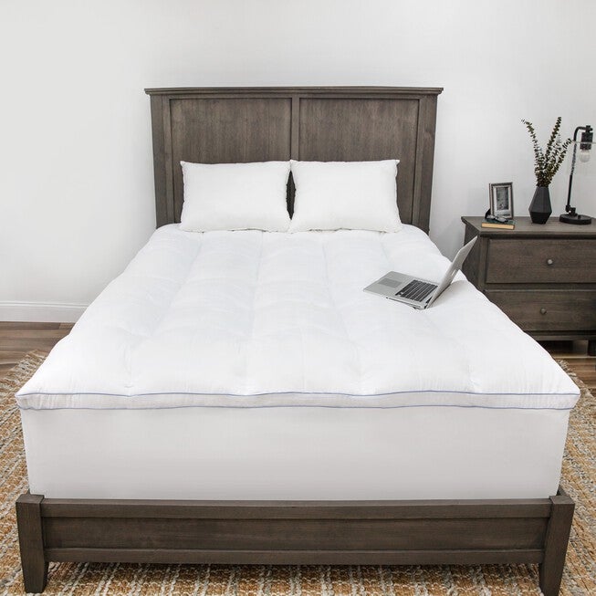 SensorPEDIC Supreme 3.5-Inch Shredded Gel-Infused Memory Foam Mattress Topper, , alternate image number 3