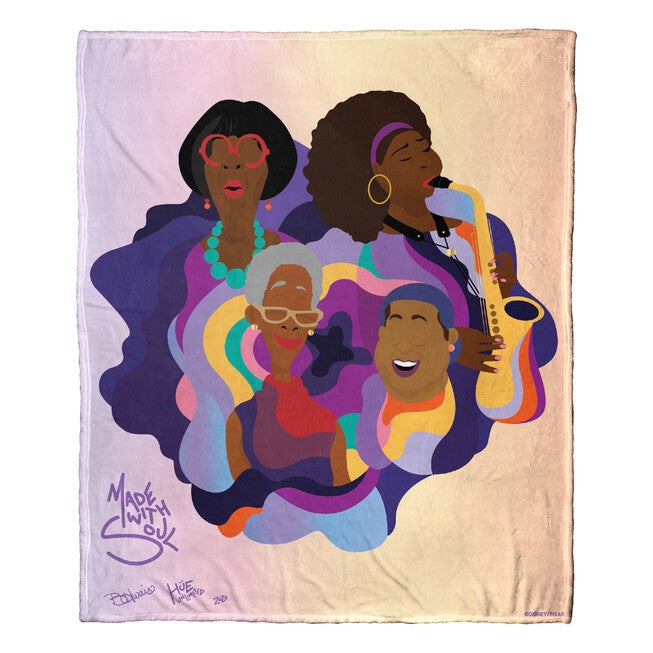 Ent 575 Soul Harris Silk Touch Throw Blanket, MULTI, hi-res image number null