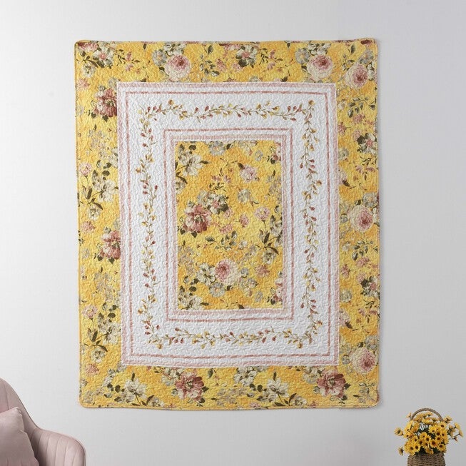 Finley Yellow Throw Blanket, , on-hover image number null