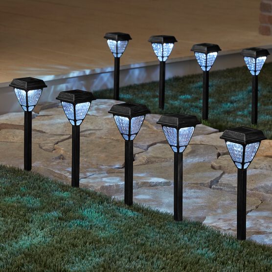 Black Solar Lights, Set of 8, BLACK, hi-res image number null