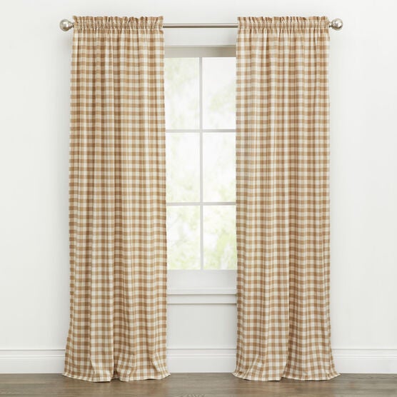 Buffalo Check Rod-Pocket Panel, 