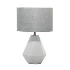 Light Grey Ceramic Transitional Table Lamp, GREY, hi-res image number null