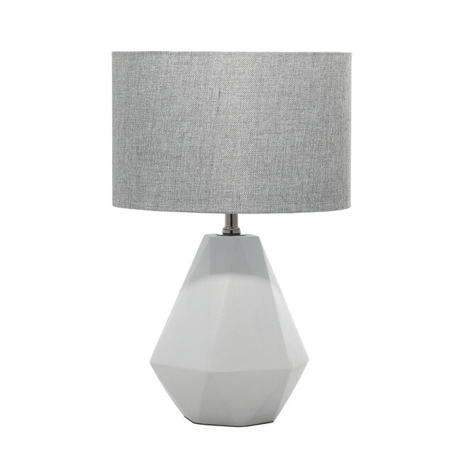 Light Grey Ceramic Transitional Table Lamp, GREY, hi-res image number 0