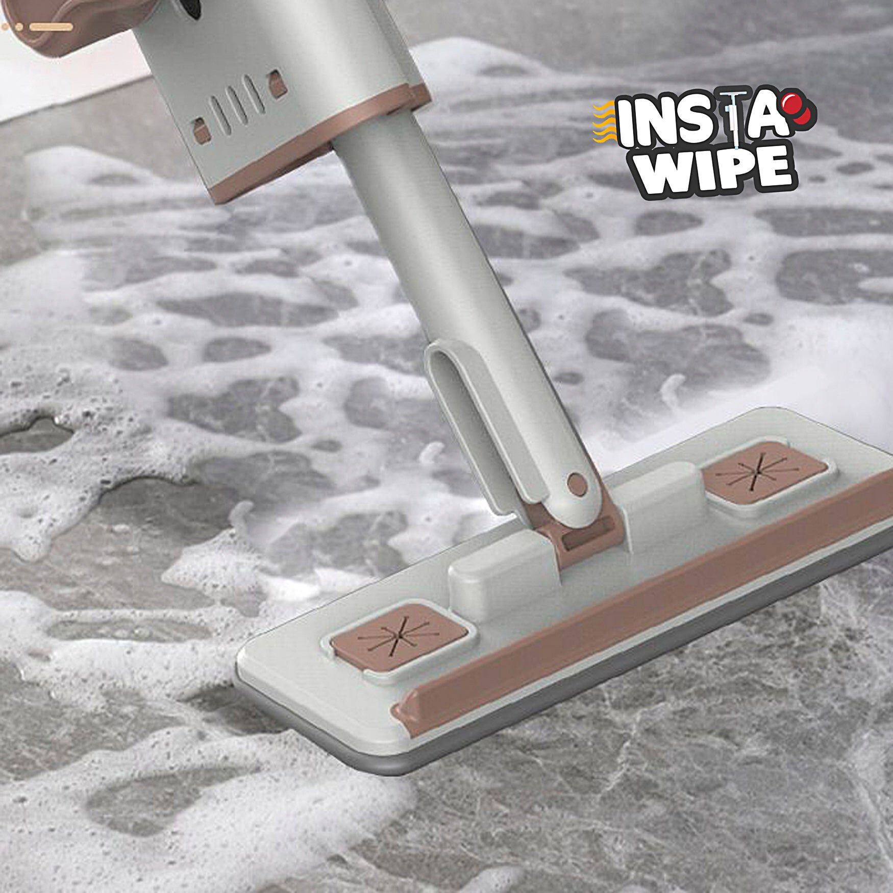 Insta Wipe Bucketless Mop, GRAY, hi-res image number 0