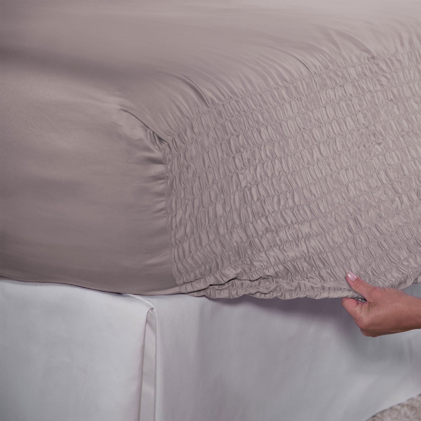 Bed Tite&trade; 1500-TC. Cotton-Rich Sheet Set, , alternate image number 4