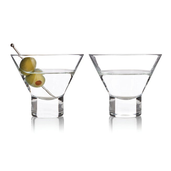Heavy Base Crystal Martini Glasses, CLEAR, hi-res image number null