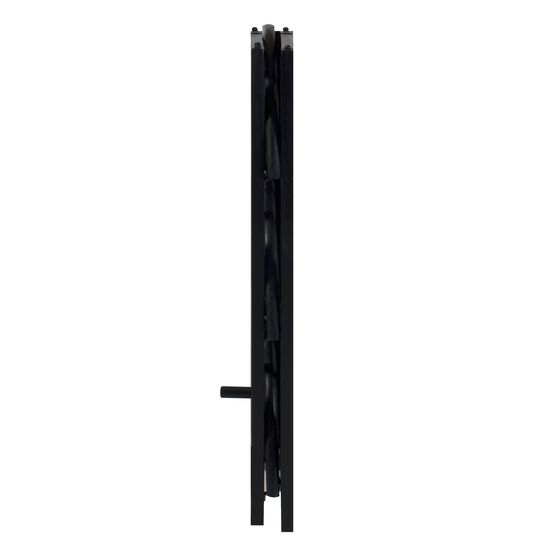 Montego 4-Shelf Corner Folding Bookcase-Black, , alternate image number null
