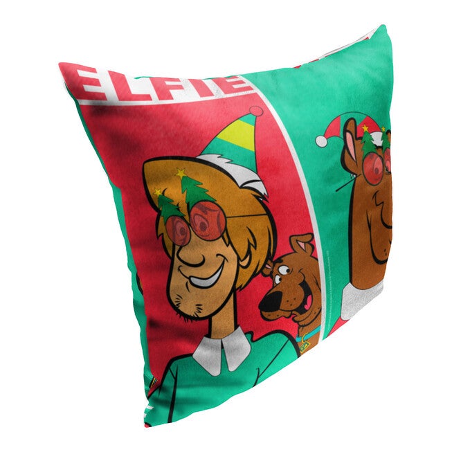 Wb Scooby Doo Elfie Selfie 18X18 Printed Throw Pillow, , on-hover image number null