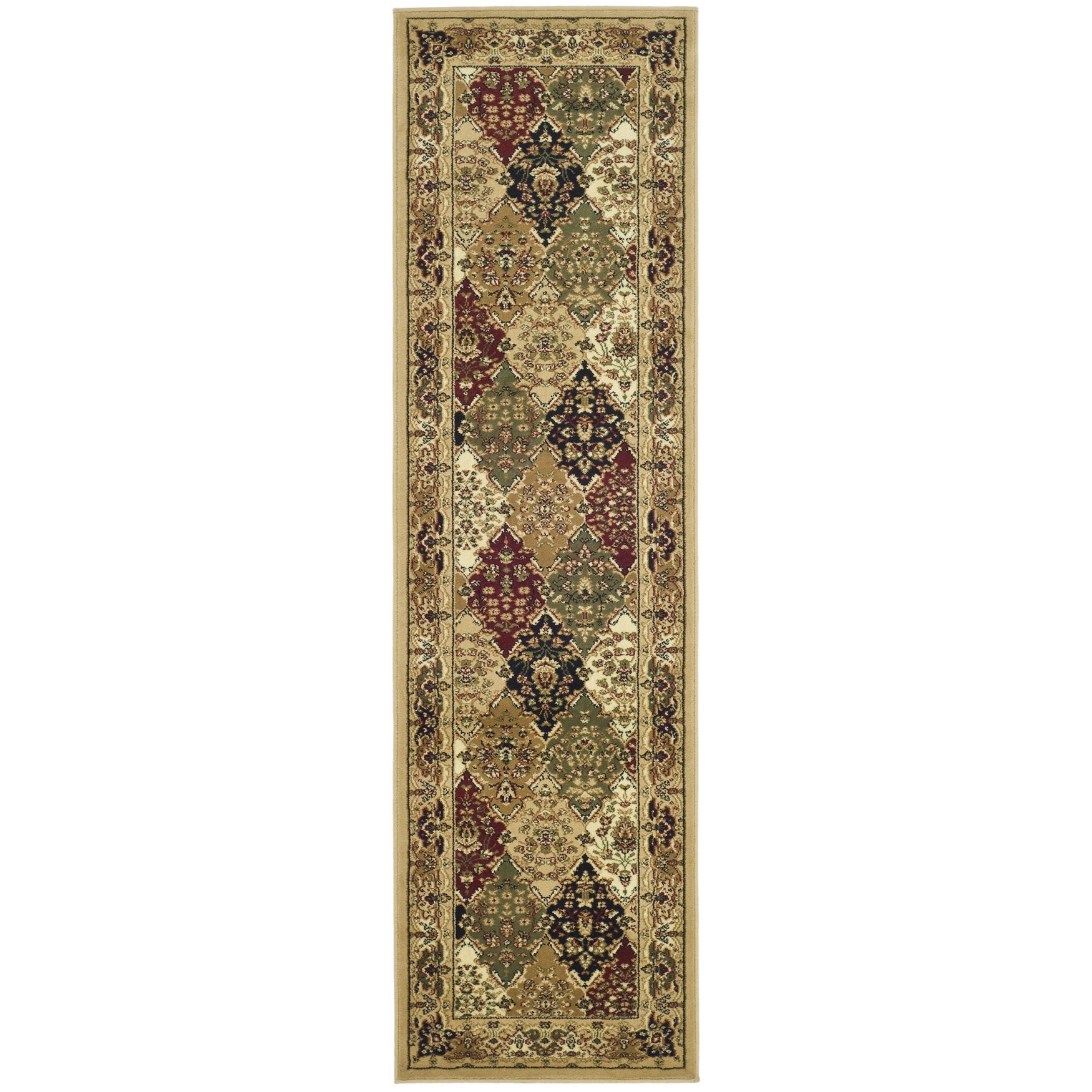 Lyndhurst 221 Multi / Beige 2'-3 inches X 14' Runner Rug, MULTI BEIGE, hi-res image number 0