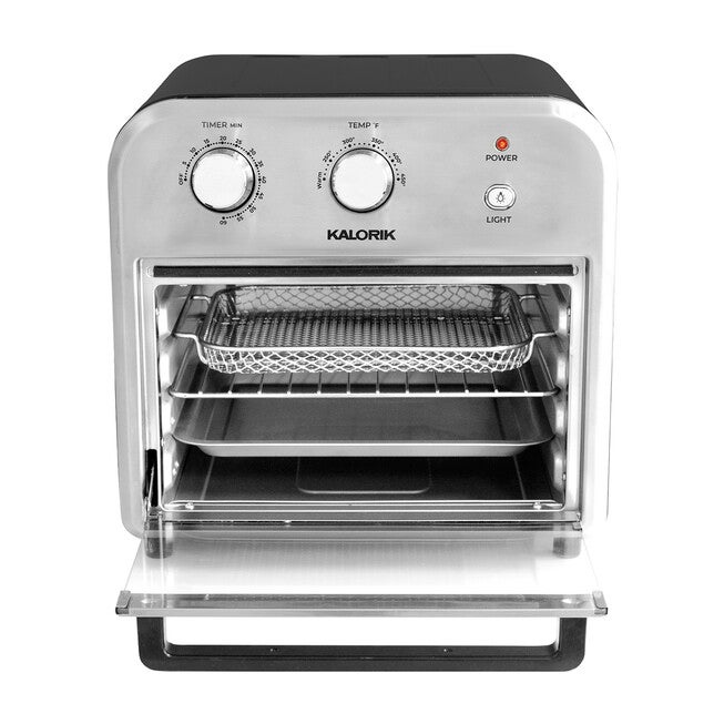 Kalorik 12 Quart Air Fryer Oven, Black/Stainless Steel, , alternate image number 3