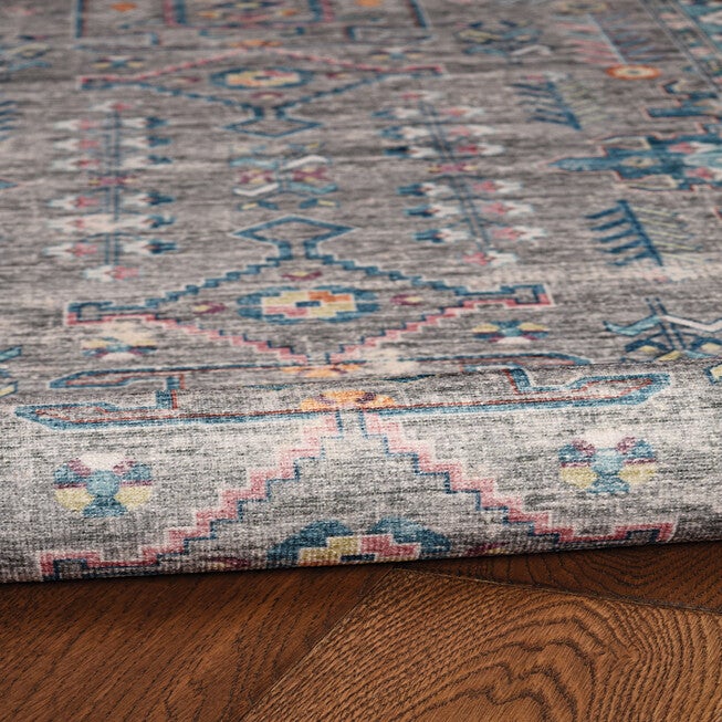 Washable Barron Grey/Green Rug, , alternate image number null