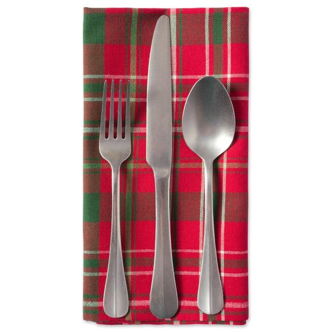 Tartan Holly Plaid Napkin, Set of 6, , alternate image number null