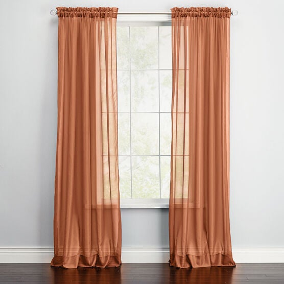 BH Studio Sheer Voile Rod-Pocket Panel Pair, BH Studio Sheer Voile Rod-Pocket Panel Pair,