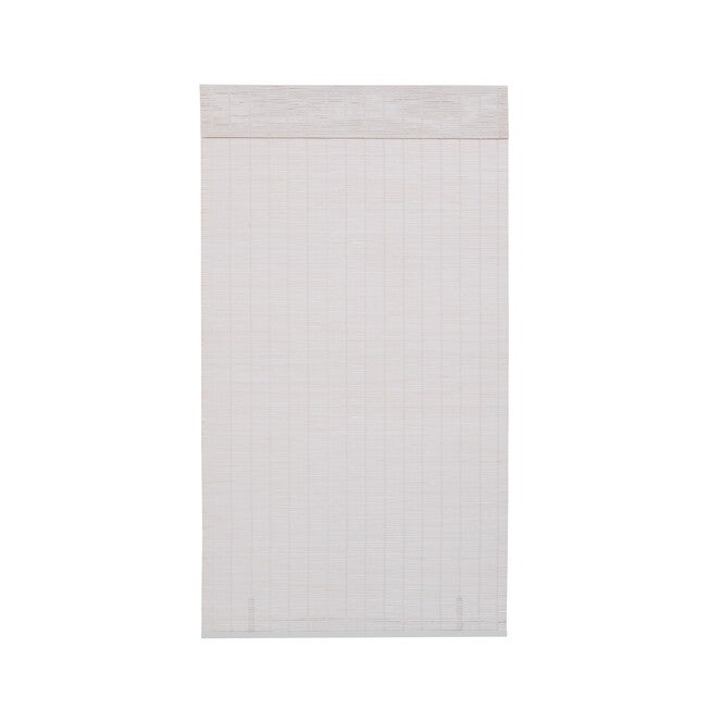 Cut-to-Width Bayport Bamboo Roman Shade White Wash, WHITE WASH, alternate image number 2