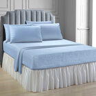 6-pc. Microfiber Bedtite™ Damask Stripe Sheet Set, LIGHT BLUE, hi-res image number null