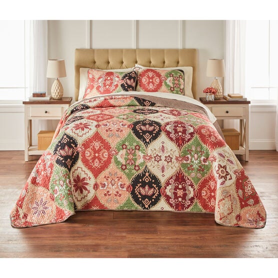 Joanna Bedspread Set, BROWN MULTI, hi-res image number null