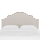 Microsuede Nail Button Botched Headboard, , on-hover image number null