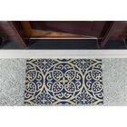 Blue Tunisia Scroll Doormat Floor Coverings, , alternate image number null