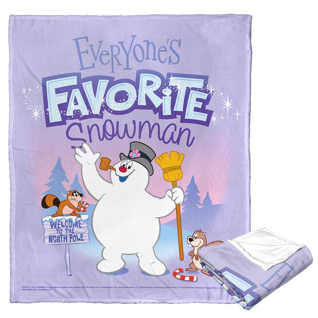 Frosty The Snowman Everyone'S Favorite Snowman Silk Touch Throw Blanket, O, hi-res image number null