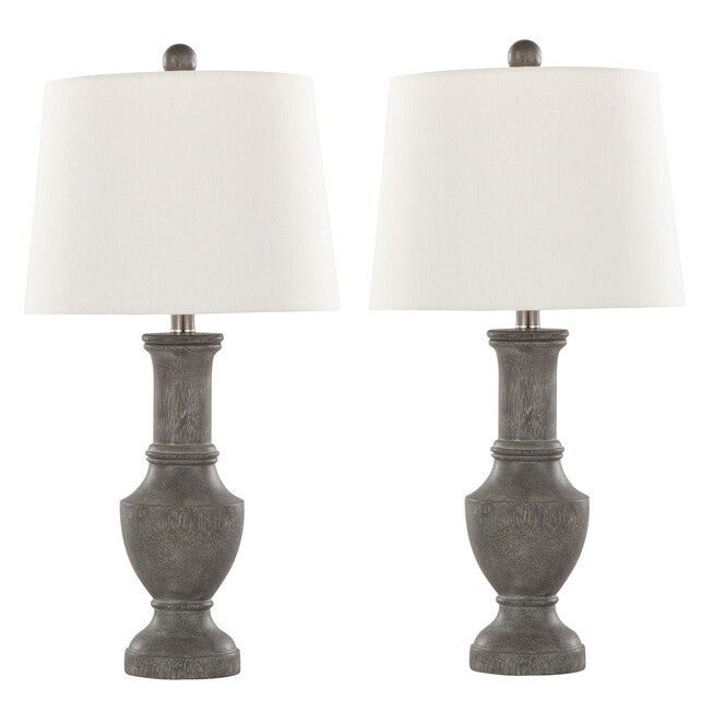 Chateau 26 inches Polyresin Table Lamp - Set Of 2, , on-hover image number null